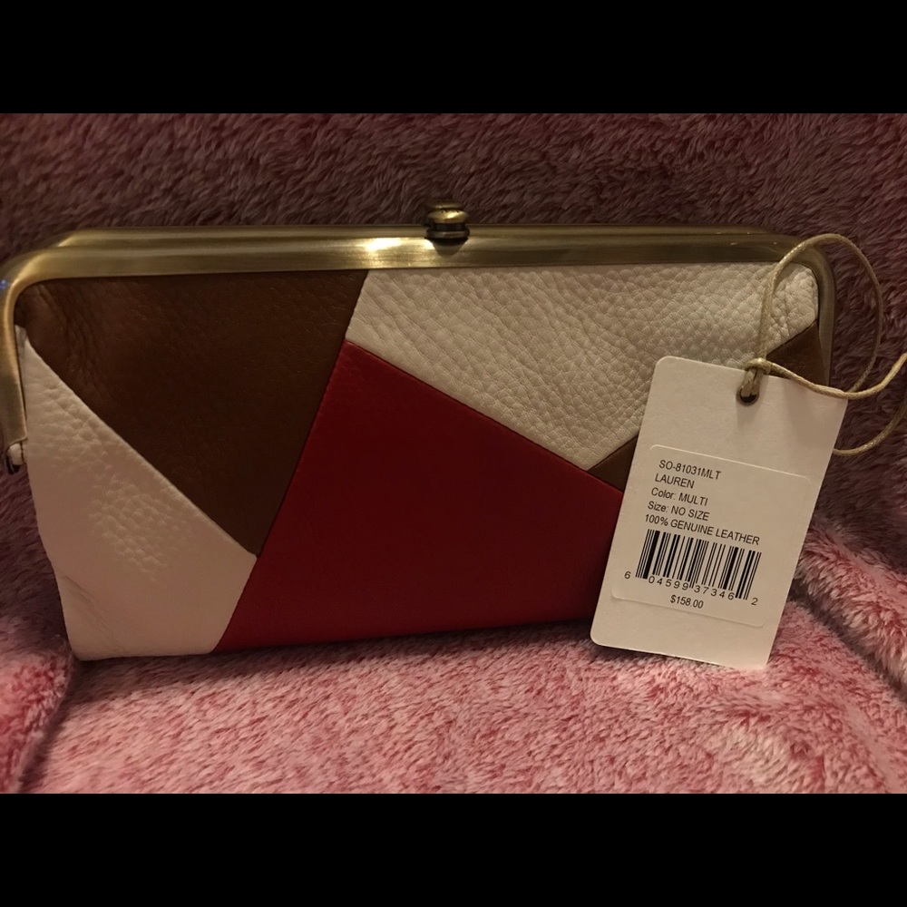 Hobo Lauren Colorblock Clutch Wallet Multi NEW